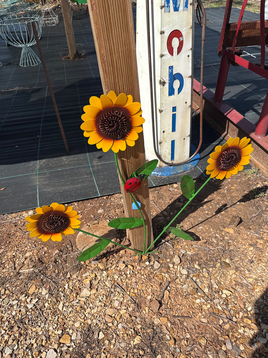 Sunflowers metal small