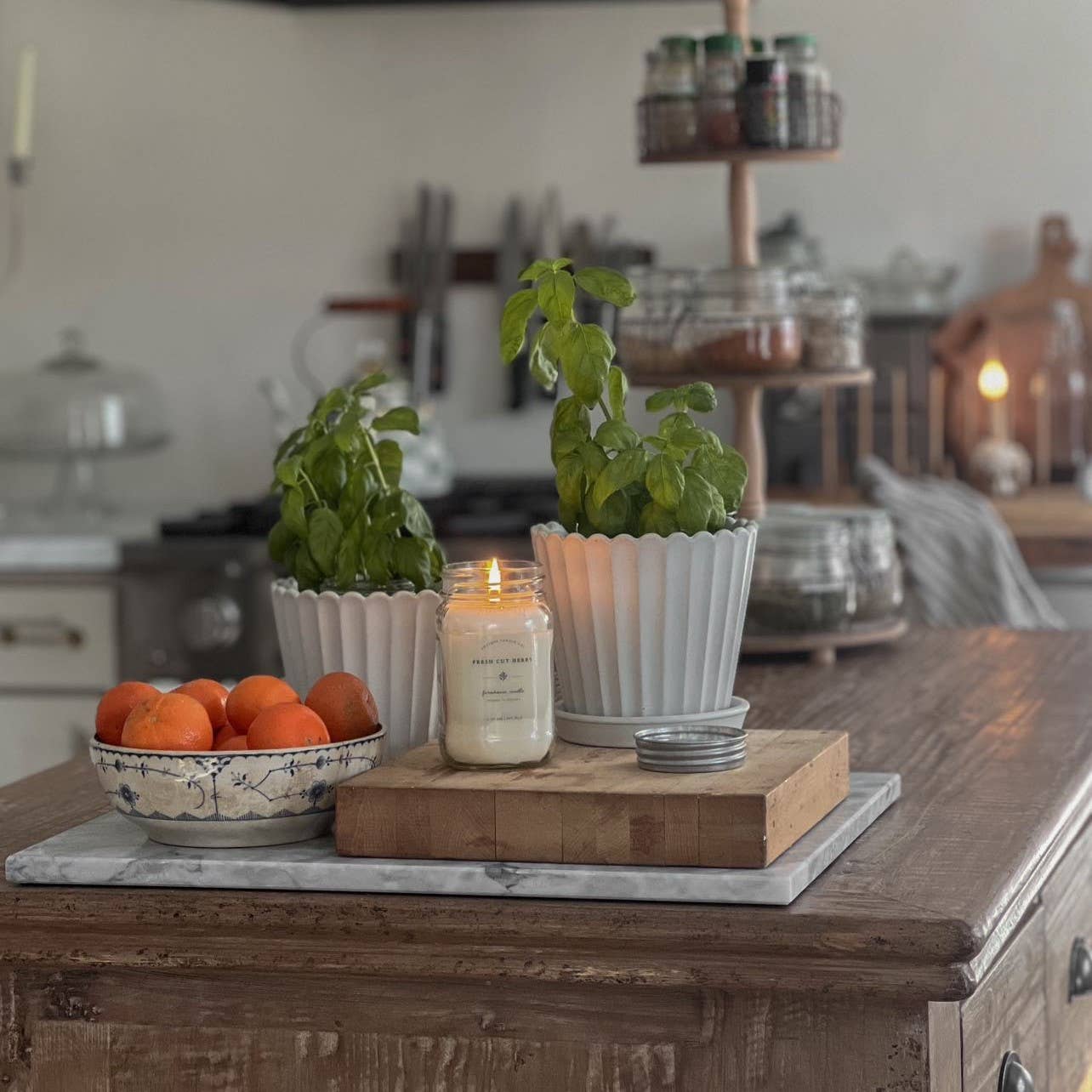 Fresh Cut Herbs - Soy Wax Mason Jar Candle