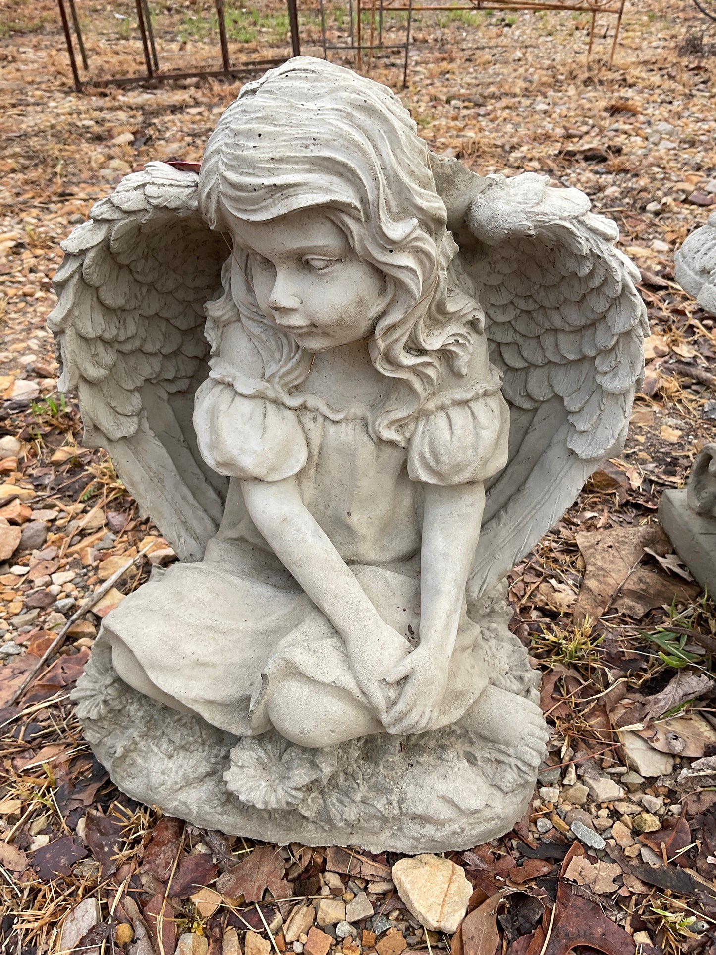 Girl Angel concrete