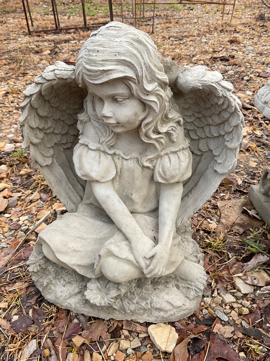 Girl Angel concrete