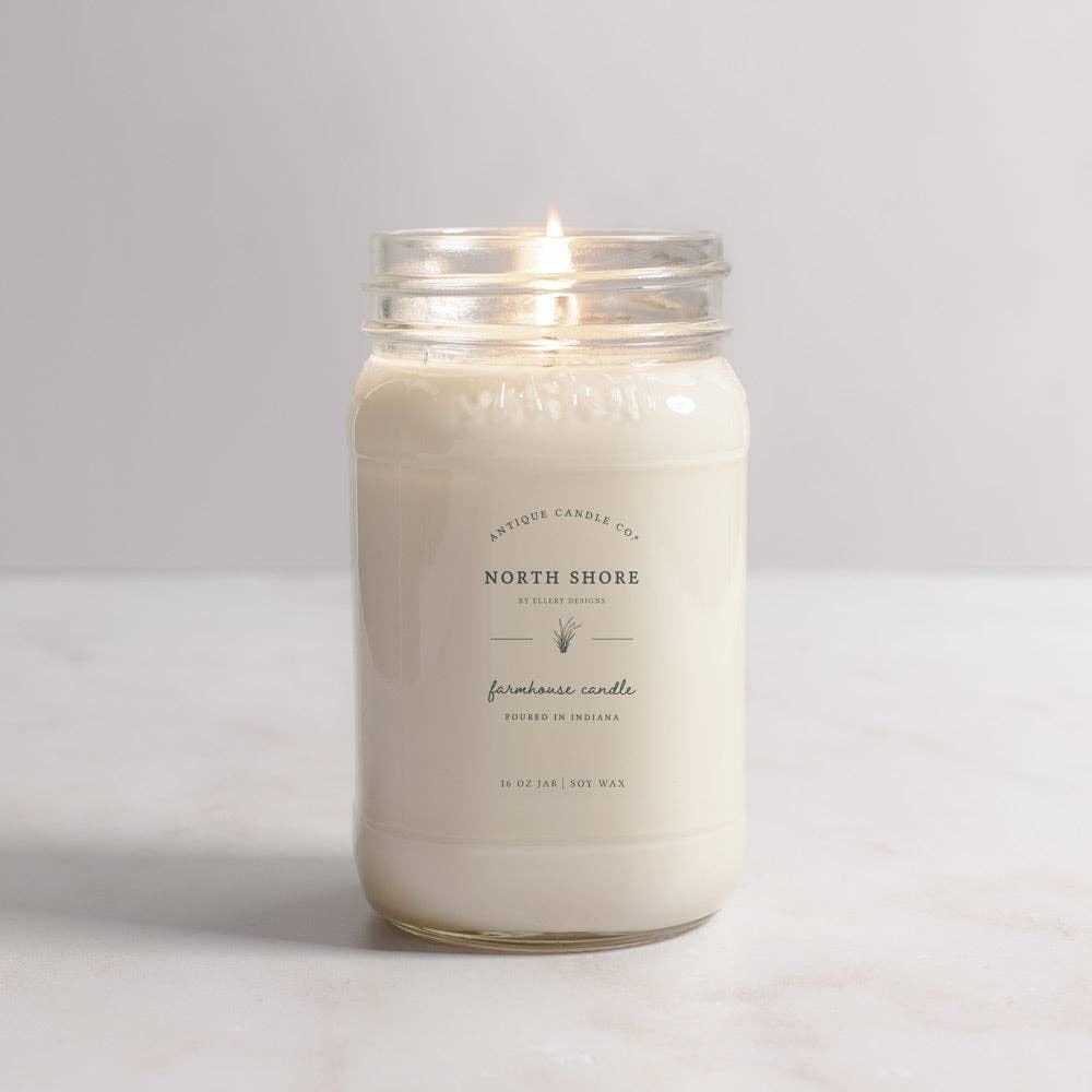 North Shore - Soy Wax Mason Jar Candle