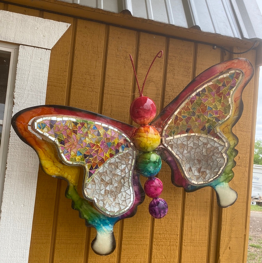Lighted butterfly & dragonfly