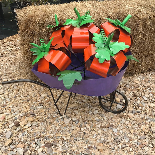 Wheelbarrow w/pumpkins