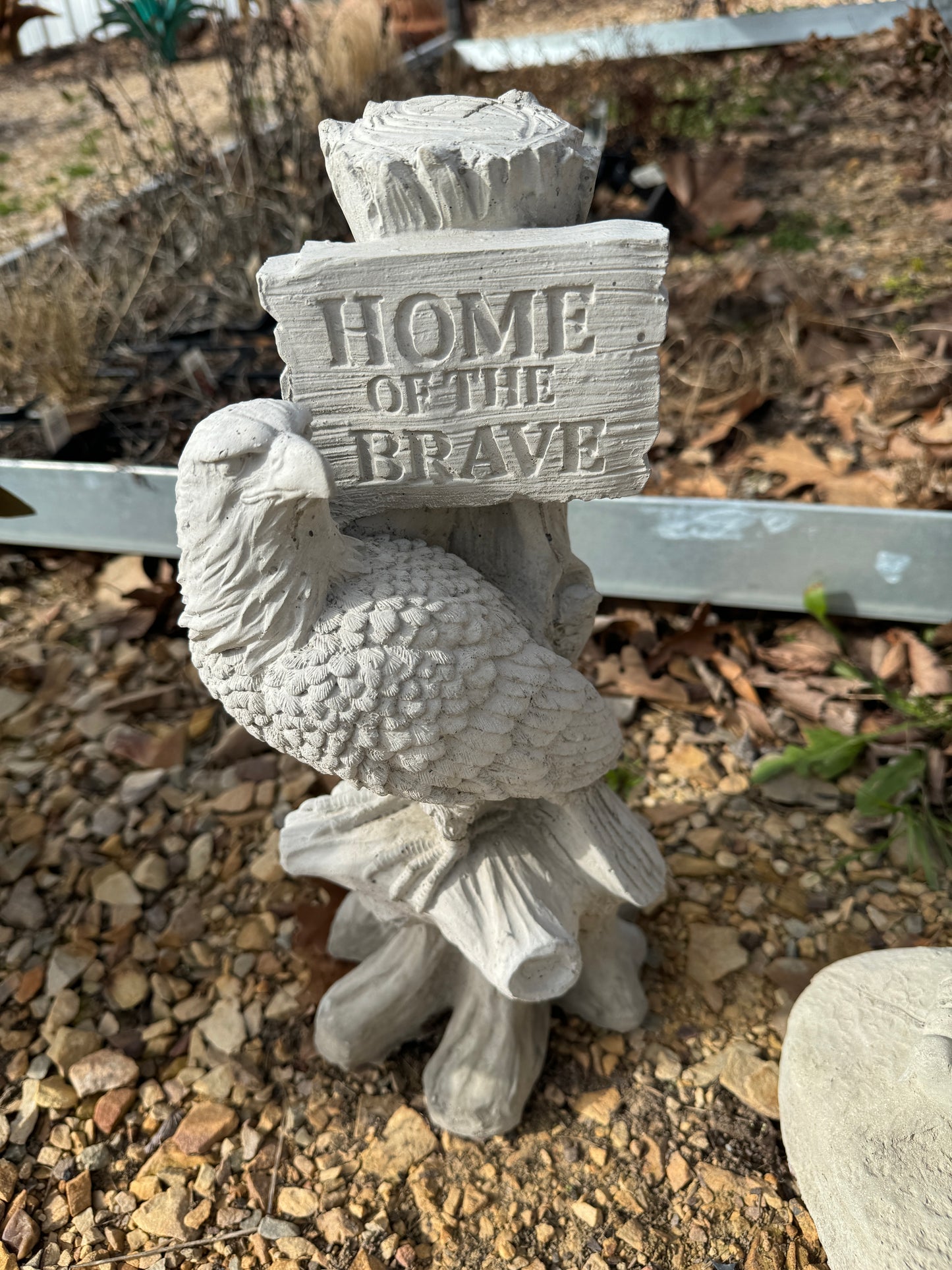 Eagle home of the brave concrete