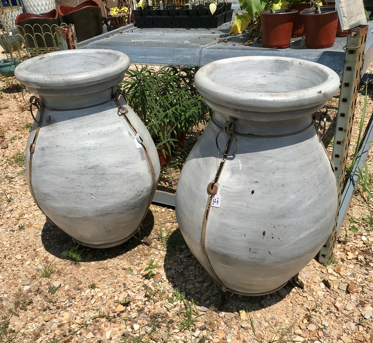 Grey xl pot