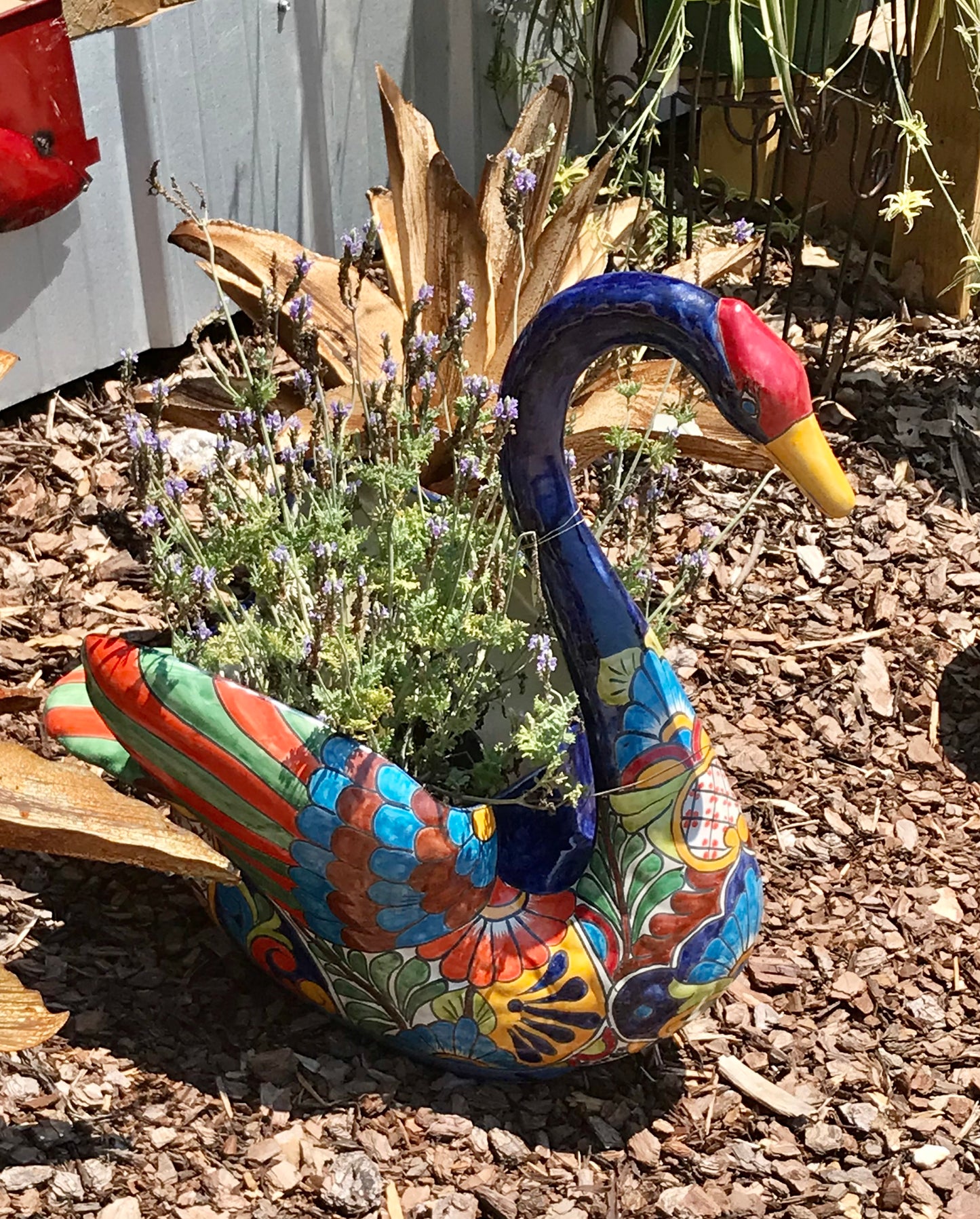 Talavera swan planter