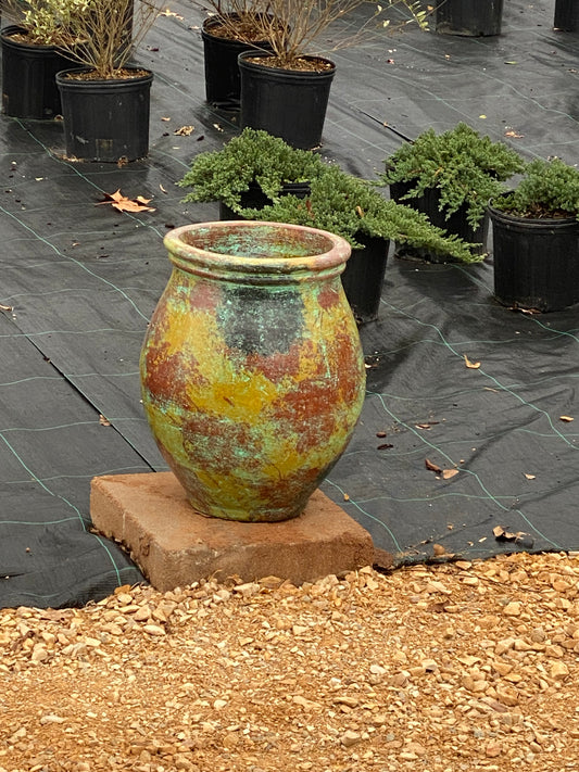 Clay pot planter