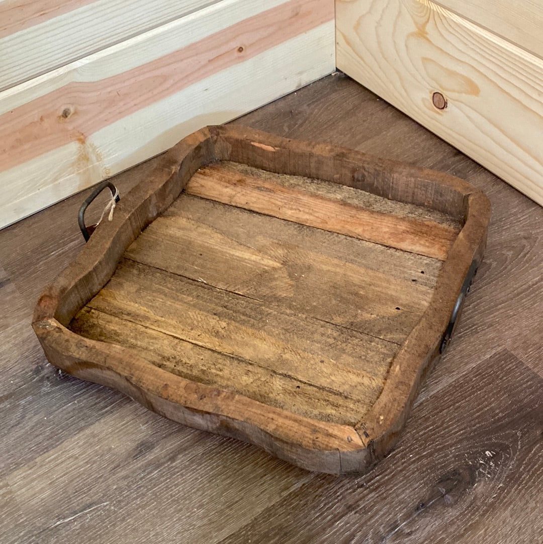 Square Wood Tray