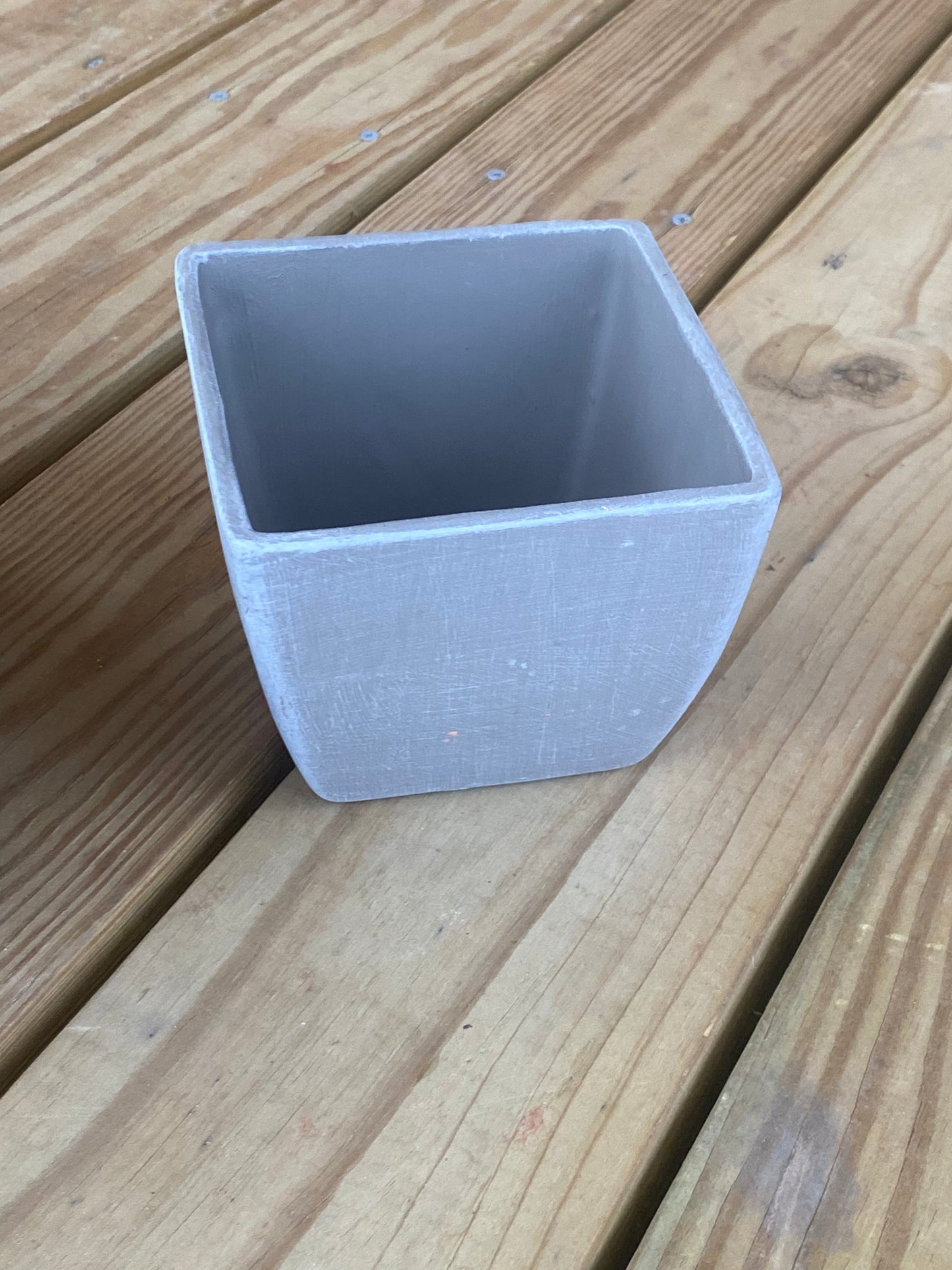 Clay Terracotta Sq Pot