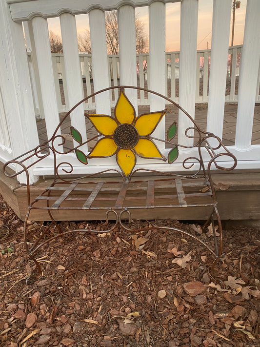Sunflower bench