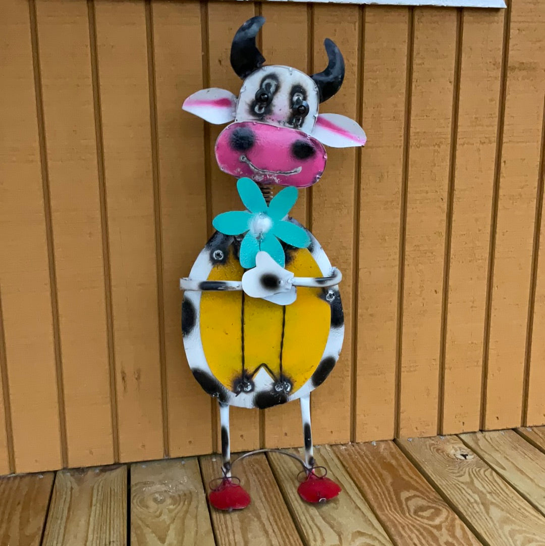 Cow with Flower