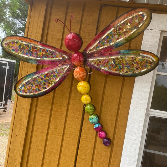 Lighted butterfly & dragonfly